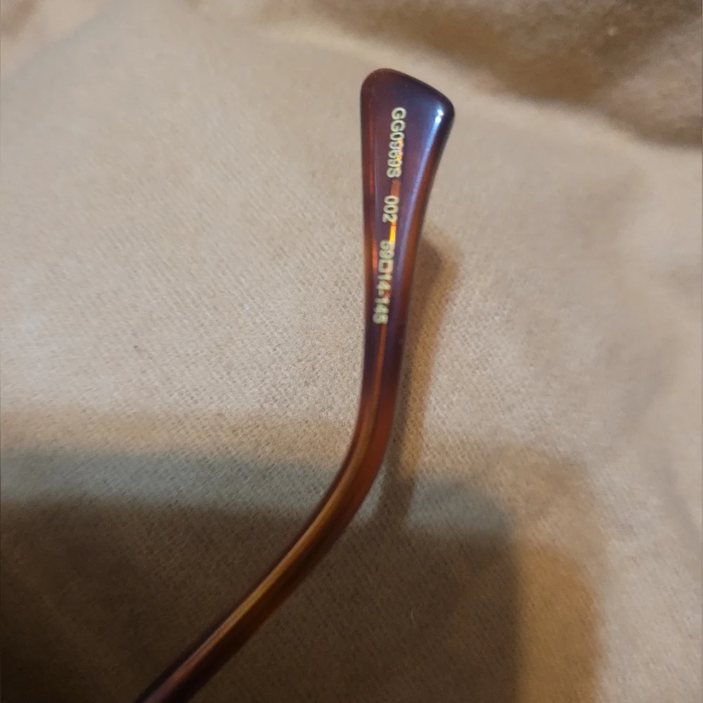 GUCCI Aviator Gold - Brown Sunglasses